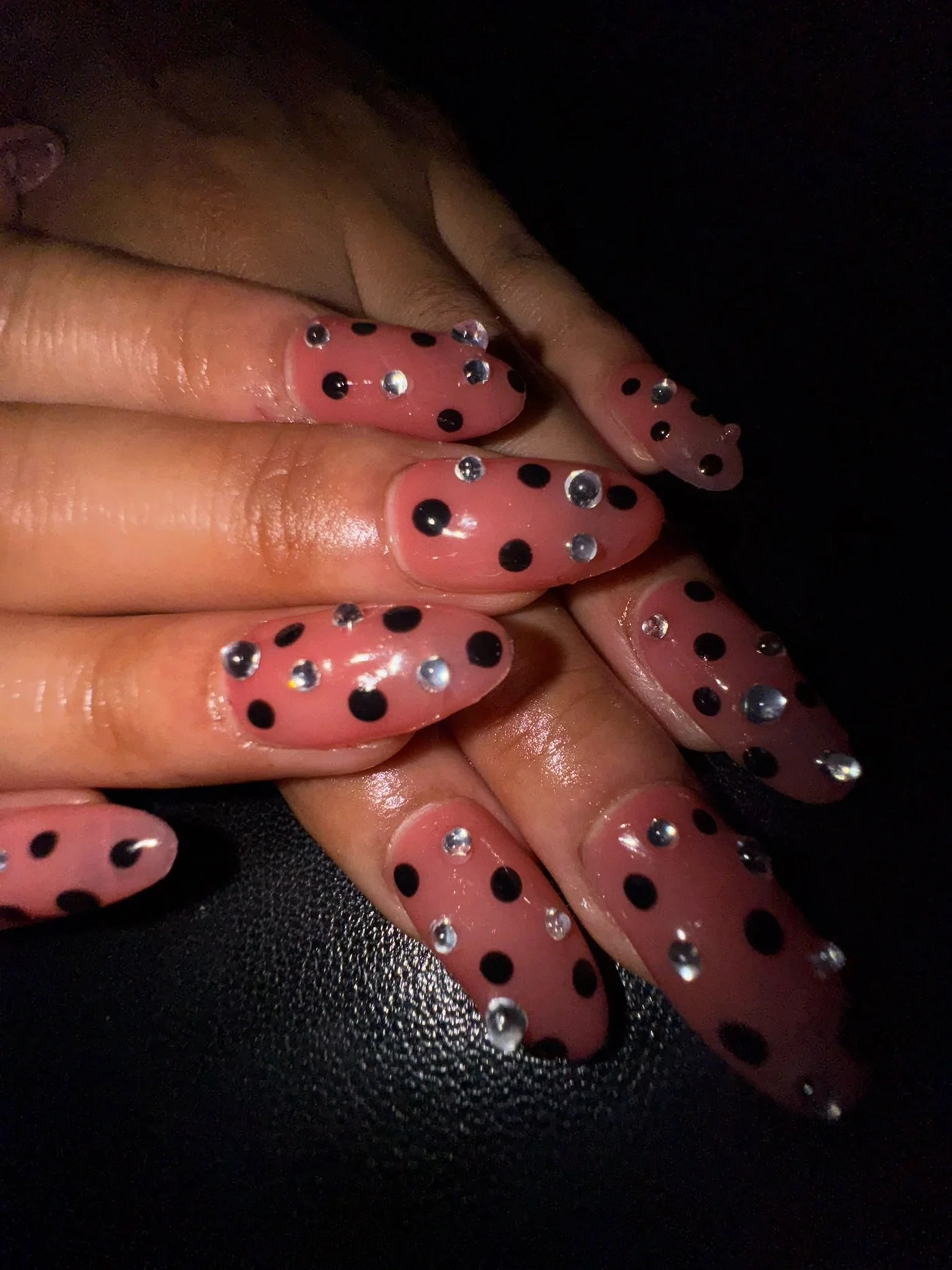 Polka dot nail design